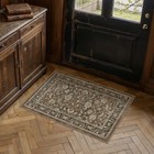 2x3 Washable Entryway Area Rug Brown Vintage Low Pile Carpet Non Slip Soft Do   