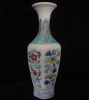 Fine Old Chinese Hand Painting Flowers  doucai  Porcelain Vase  chenghua  Mark