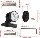 Replacement Luggage Wheels 55x12mm Suitcase Spinner Wheels Repair Repair Set Wea