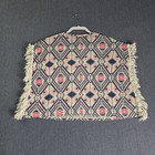 Arizona Jean Co Girls Xl Aztec Geometric Poncho Top Fringe Trim Crew Neck