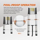 14 5ft Telescoping Ladder Aluminum Folding Telescopic Extension Ladder 300 Lbs