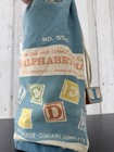Halsam Alphabet Blocks Set No  550 Wooden Letter Blocks W  Drawstring Bag