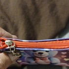 Girls Purple Teddy Bear Hearts Zip-around Coin Wallet Pouch W  Zipper Accent