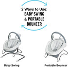 Graco Soothe    n Sway Lx Portable Baby Swing And Baby Bouncer Bouncer  Multi Dire