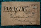 1906 Leather Novelty Postcard  Posted--great Condition  Take A Look  