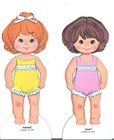 Vintage Rosebud Paper Dolls Laser Reproduction cute org Sz Uncut No1top Slr Best