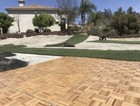 25 Light Wooden Portable Dance Floor Panels With Cart