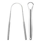 2pack Stainless Steel Tongue Cleaner Scraper For Dental Care Hygiene Oral Mouth