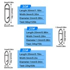 Fishing Power Clips Stainless Steel Speed Clips Quickly Change Snaps 50 75 125lb