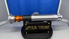 Star Wars Luke Skywalker Movie Prop Replica Light Sabre Collapsable W  Stand