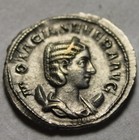 Rare Genuine Ancient Roman Silver Coin Otacilia Severa Wife O Philip I Concordia
