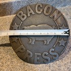 Cast Iron Grill Press Norpro Heavy Duty Bacon Burger Meat Press Wood Handle  z6 