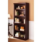 71  Tall 5 Shelf Bookcase bookshelf Storage Adjustable Wood Shelving Rack Cherry