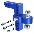 2  Receiver 8  Drop  Adjustable Towing Hitch Dual Ball Mount Trailer 12500 Lb Us