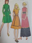 Dress Fitted Wide Waist Gown 12 Mccalls 3025 Sewing Pattern Uc Mccall s Vtg Knit