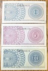 Indonesia Bank Indonesia 1964 Banknotes Lot - 1 Sen  5 Sen   10 Sen