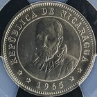 1965 Nicaragua 25 Centavos Francisco Hern  ndez De C  rdoba   Pcgs Ms65 - Top Pop 