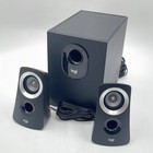 Logitech Z313 2 1 Multimedia Speaker System With Subwoofer Black