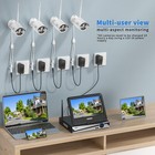 Hiseeu 5mp Outdoor Wifi Cctv Security Camera System 10ch 10  monitor Nvr Hdd Kit