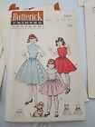 6 Vtg Size 2 Girls Butterick Printed Pattern   Dress Pj s Coat 
