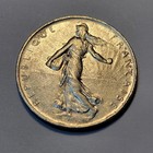1972 France 1 Franc  Coin Free Shipping  1050
