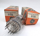 Ge Compactron 8156 Vacuum Tubes Pair Original Boxes Untested Vtg Usa