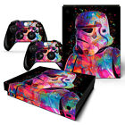 Xbox One X Console Skin Decal Sticker Star Wars Stormtrooper Custom Design Set