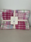 Pottery Barn Kids Madras Quilt Crib Pink  Nwt