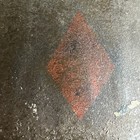 Ww1 Us 5th Division Painted Helmet With Liner And Chin Strap Red Diamond