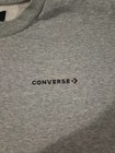 Converse Men   s Grey Crew Neck Sweatshirt     Large
