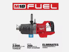 Milwaukee M18 Onefhiwf1ds-0 D-handle Cordless Impact Wrench_1 Inch  short Anvil 