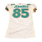 John Jennings Memphis Maniax 2001 Game Used Away Jersey Size 50  2
