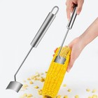 1pc Corn Peeler Stainless Steel Corn Cob Stripping Tool W  Hook Long Handle Corn