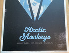 Authentic Arctic Monkeys Poster Orlando Fl 2014 Ap Screen Print Signed S n   25