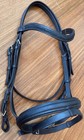 Otto Schumacher Horse Size  2  Black Bridle Swarovski Fabric Crystal Browband