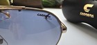 Vintage Carrera 1033 s Aviator Sunglasses Gold Frame Blue Gradient Lenses W case