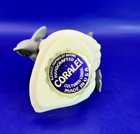 Handcrafted Dolphin Pair Made With Cultured Coral  About 4  Tall