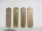 Vintage Brass Finger Plate Push Door Handle Old Antique -   10each
