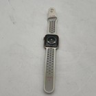 Unlocked Apple Watch Series 5 44mm Stainless Steel Nike White Band Mkjg3ll a