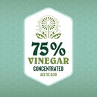 Premium 75  Vinegar - Lab Strength - Concentrated 75  Acetic Acid - White