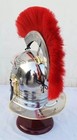 Armor Centurion Roman Medieval Helmet With Plume Red Color Wearable Helmet
