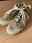 Vtg 90s Vans Aubin Made In Usa Navy Canvas Shoes Mens Us 8 Womens 9 5 Rare