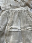 Antique Vintage  White Child s Large Doll Dress Cotton Doll Eyelet On Hanger