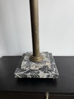 Large Italian Brass   Marble Decorative Balance Scale Marble Base Only  1950s