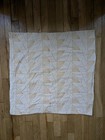 West Elm Organic Cotton Textural Linework Euro Pillow Sham 26x26 Ivory Gold New