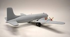 Vintage 50s 60s 19 1 2  Japanese Tin Propellor Plane Model Lights W Battery Port