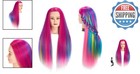 Hypoallergenic 26-28  Hairdressing Manikin With Clamp For Cosmetology Students