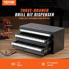 Vevor Drill Bit Dispenser Organizer Cabinet Three-drawer For A To Z Stackable