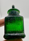 1890s Larkin Co Smelling Salts Emerald Green Bottle Stopper Buffalo Ny