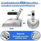 Metal Detector Sand Scoop For Beach - 304 Stainless Steel Treasure Hunting Sh   